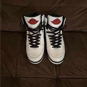Nike Air Jordan High-Top Sneakers - White and Red